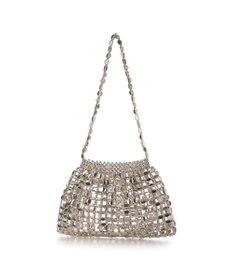 UNBILLION カシュカシュ cachecache / メタリック竹ビーズ手提げバッグ