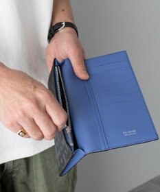 MIYABIYA La quoh with kirakaracho 角つなぎ プリントレザー 長財布