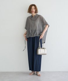 YECCA VECCA サイドスリットドロストシャツ