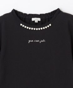 ANY KIDS パール襟 袖フリル Ｔシャツ