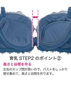 BRADELIS New York 【BRADELIS New York / 育乳補整ブラ・STEP2 寄せる】ローズステップ2ブラ24S1 脇高設計でスッキリ補正
