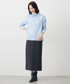 J.PRESS LADIES BEZ ドビーストライプ シャツカラー ブラウス