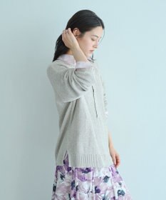 YECCA VECCA 2wayヘンリーネックルーズニット