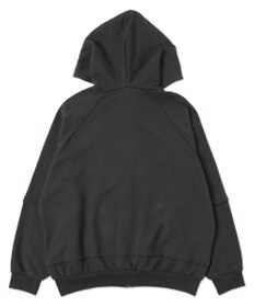 WEGO 【ユニセックス着用ITEM】ダメージアップリケレイヤードZIPパーカー