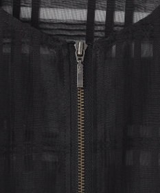 ICB 【洗える】シアードビーチェックブルゾン