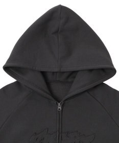 WEGO 【ユニセックス着用ITEM】ダメージアップリケレイヤードZIPパーカー