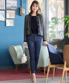 ANY SIS 【洗える/裏起毛】スフレ デニム