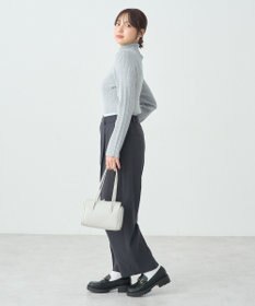 earth music&ecology ラメタートルネックニットプルオーバー