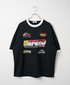 WEGO 【ユニセックス着用ITEM/手洗い可/MLサイズ】レーシングロゴTシャツ