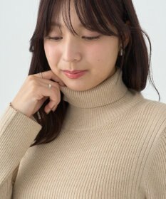 earth music&ecology ラメタートルネックニットプルオーバー