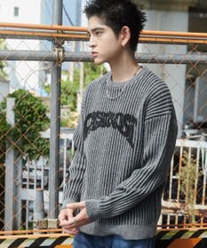 WEGO ヴィンテージライクグラフィックプルオーバー