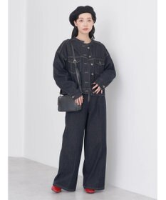 earth music&ecology フロントジップデニムパンツ