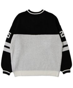 WEGO ナンバリングラインフラッフィーニット