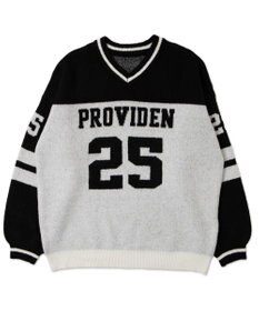 WEGO ナンバリングラインフラッフィーニット