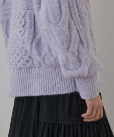 GRACE CONTINENTAL ヘアリーニットコクーンジャケット