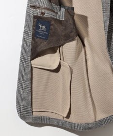 JOSEPH ABBOUD 【イタリア素材/軽量/ストレッチ】サマーツィードジャージー千鳥プリント ジャケット