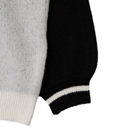 WEGO ナンバリングラインフラッフィーニット