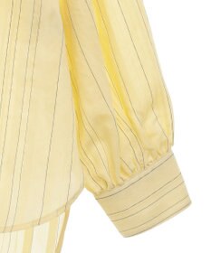 Green Parks ドロストネックシアーストライプチュニック