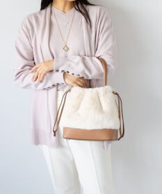 組曲 ファーバケットコンビ バッグ