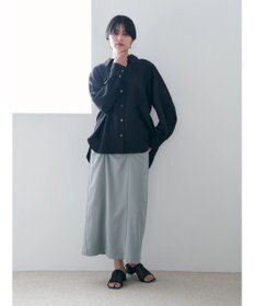 YECCA VECCA シャーリングロングナロースカート