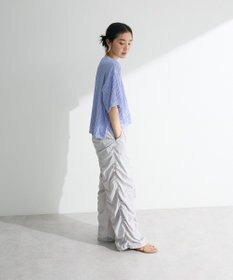 Green Parks ５分袖フリルカットプルオーバー