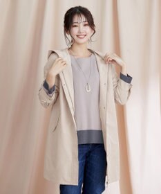 Tiaclasse 【洗える】 配色スリットニットトップス