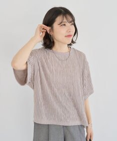 Green Parks ５分袖フリルカットプルオーバー