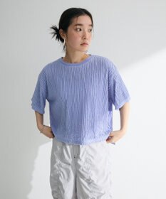 Green Parks ５分袖フリルカットプルオーバー