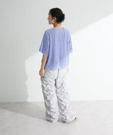 Green Parks ５分袖フリルカットプルオーバー