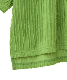 Green Parks ５分袖フリルカットプルオーバー