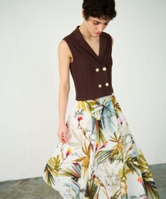 GRACE CONTINENTAL ダブルフロントニットジレ