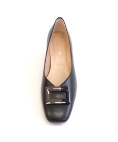 Pointer 日本製 バックルモチーフスクエアトゥパンプス