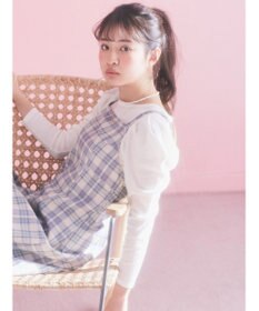 earth music&ecology パフスリーブクレープリブインナー