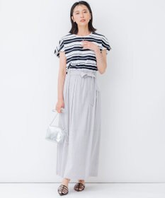 23区 L 【SLOW/洗える】リネンコットン スカート