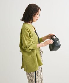 Green Parks バックシャンバンドカラーシャツ