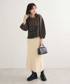 Green Parks ■ESCAR コルセットコード刺繍プルオーバー