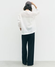 UNFILO L 【ウエストゴム/美シルエット/15サイズ展開】BEAUTY MOVE ワイドストレートパンツ