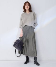 ANY 【10色展開/ウエストゴム】ウーリッシュフラノ プリーツスカート