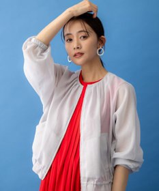 組曲 L カラーボイルノーカラー ブルゾン