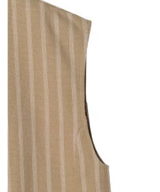 Green Parks 綿麻混シングルミディ丈ベスト