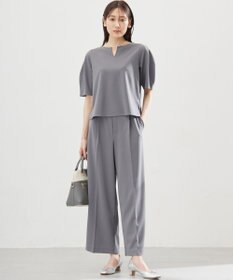 組曲 【WEB限定】ジョーゼットジャージーワイド パンツ