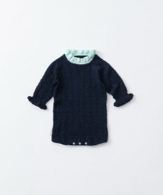 TRICOTE ヘリンボーン柄ロンパース