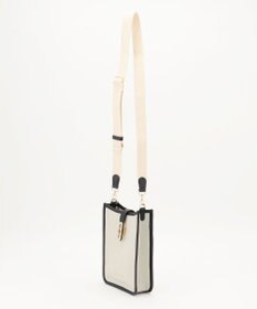 LA BAGAGERIE スクエアレザーミニショルダーバッグ