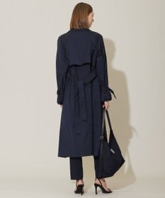 ICB 【撥水加工】 メモリーストレッチタフタ トレンチコート