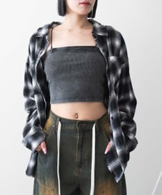 WEGO 【カップ付きインナー】ヴィンテージウォッシュカップインショートキャミ