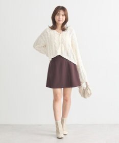 earth music&ecology ポコポコケーブルカーディガン