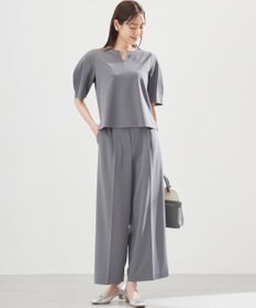 組曲 【WEB限定】ジョーゼットジャージーワイド パンツ