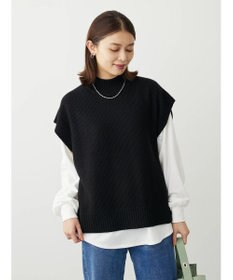 Green Parks ＳＥＴ２点モックネックカノコベスト＋ロンＴＥＥ