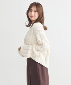 earth music&ecology ポコポコケーブルカーディガン