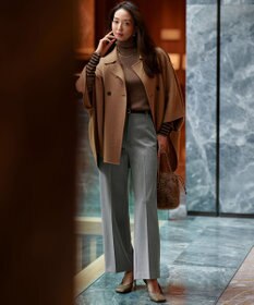 23区 S 【見上愛さん着用/Oggi12月号掲載】ウールライトリバー ポンチョシルエット コート